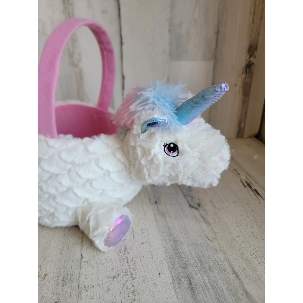 Unicorn Easter basket reindeer plush youth‎ spring home decor stuffed animal